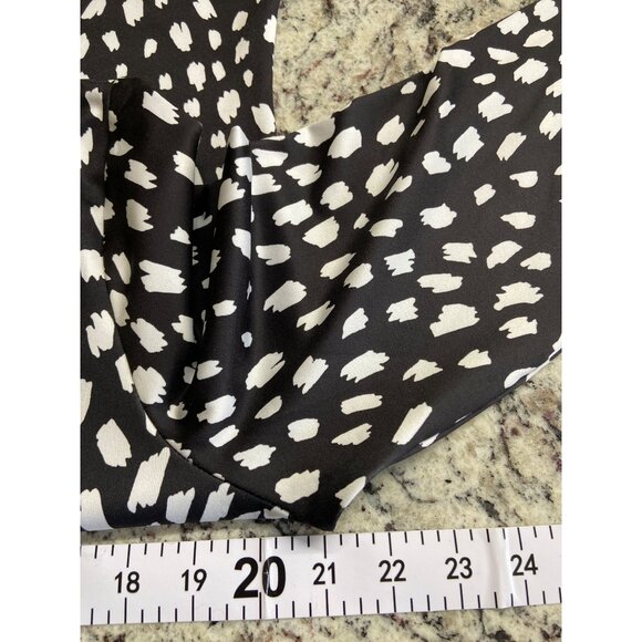 Vineyard Vines Rash Guard Large Black White Dot Print Swim Shirt Long Sleeve UPF - Picture 7 of 9